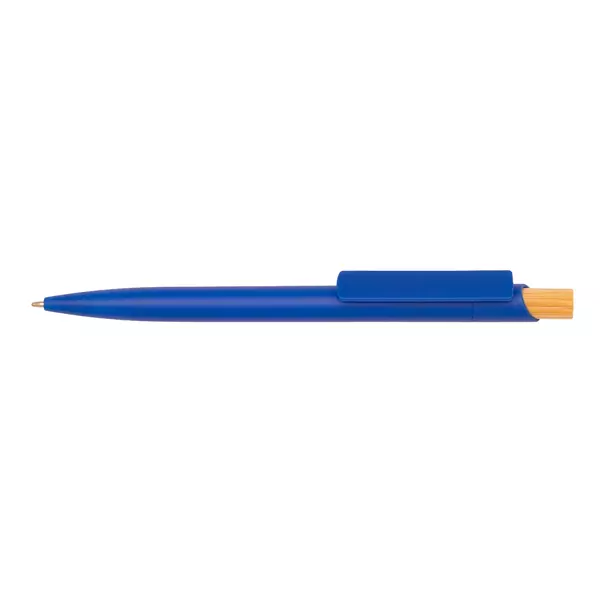 Corfu - plastic ball pen with bamboo button