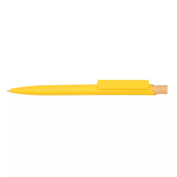 Corfu - plastic ball pen with bamboo button