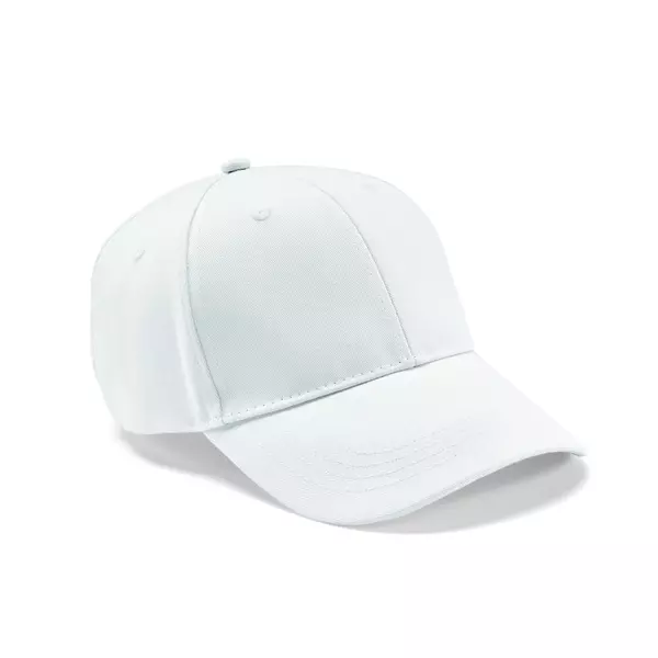 Baseball cap 6 panels with an adjustable metal buckle