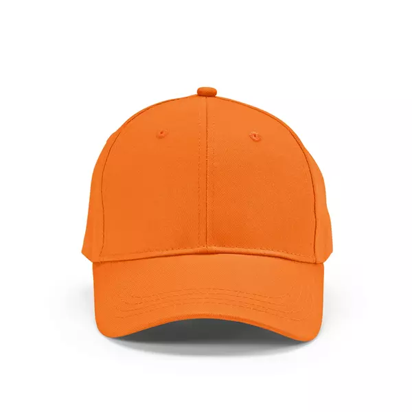Baseball cap 6 panels with an adjustable metal buckle