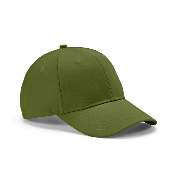 Baseball cap 6 panels with an adjustable metal buckle