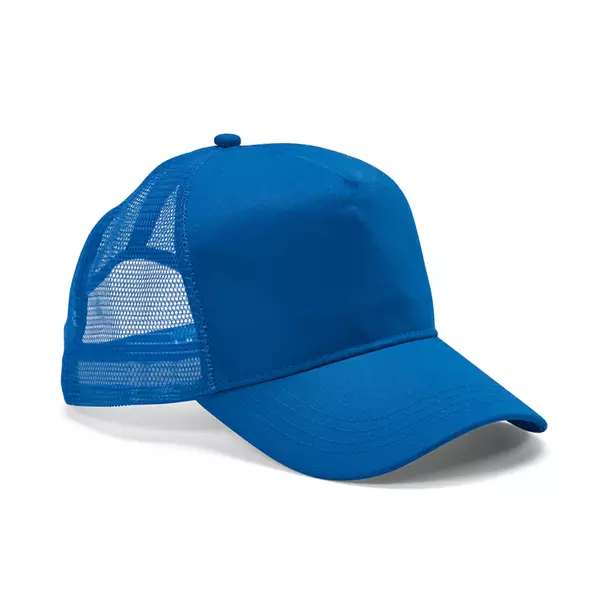 Mesh baseball cap 5 panels with an adjustable snapback closure