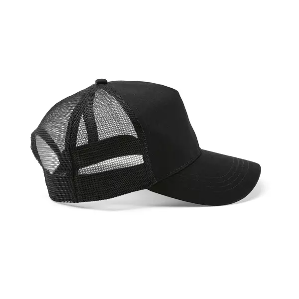 Mesh baseball cap 5 panels with an adjustable snapback closure
