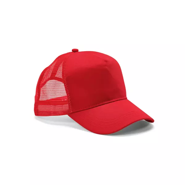 Mesh baseball cap 5 panels with an adjustable snapback closure