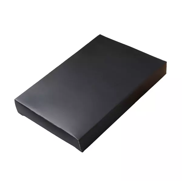 Двустранен кожен калъф за карти с RFID защита
