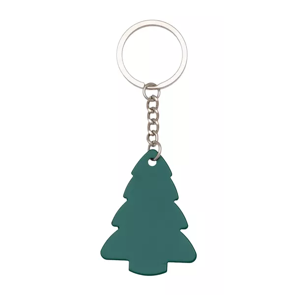 Christmas tree key chain with glossy engraving