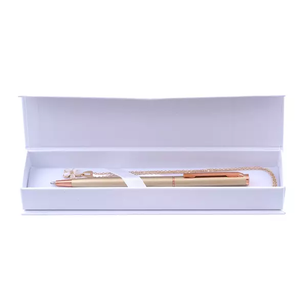 Women's set - metal pen and necklace