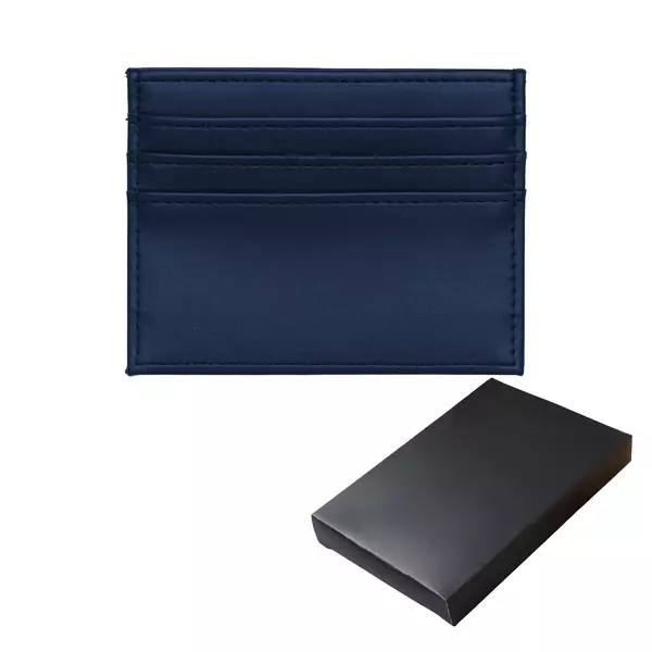Leather card case with RFID protection