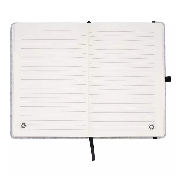 Recycled felt A5 notebook