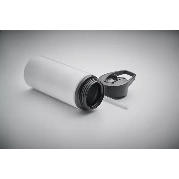 Metal bottle with a straw 500 ml.