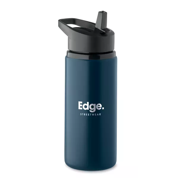 Metal bottle with a straw 500 ml.