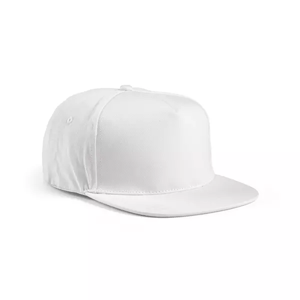 Baseball cap 5 panels with an adjustable snapback closure