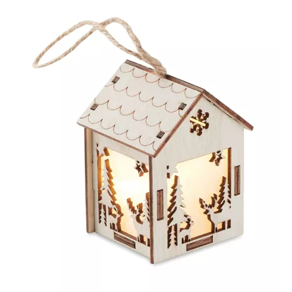 MDF decorated house with light inside