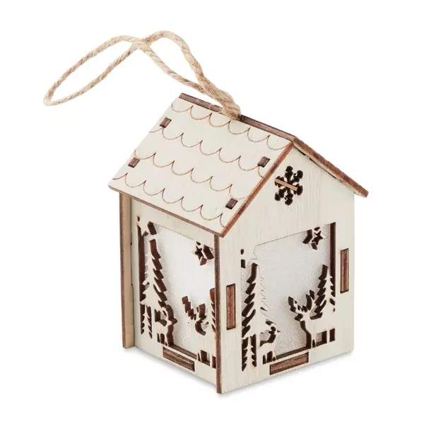 MDF decorated house with light inside