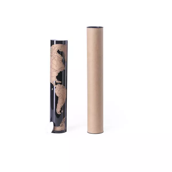 Scratch map in tubus