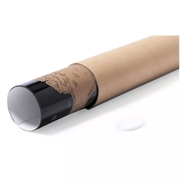 Scratch map in tubus