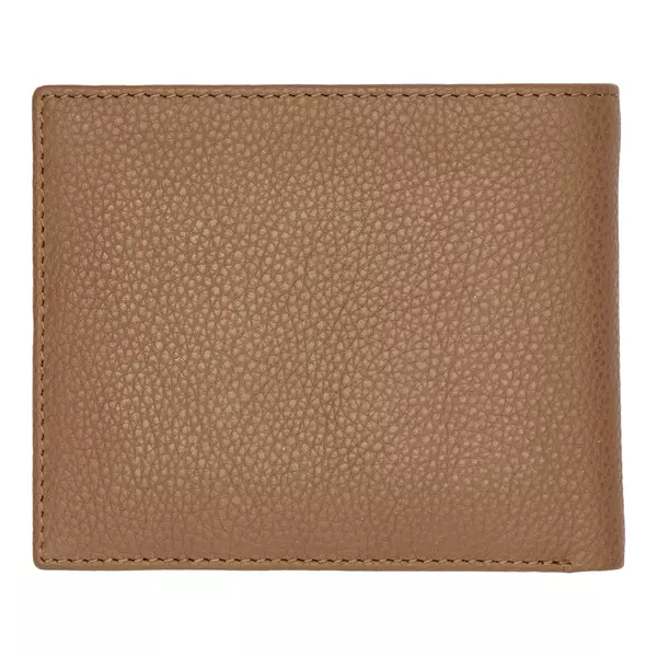 Money wallet with flap Classic Grained Camel
