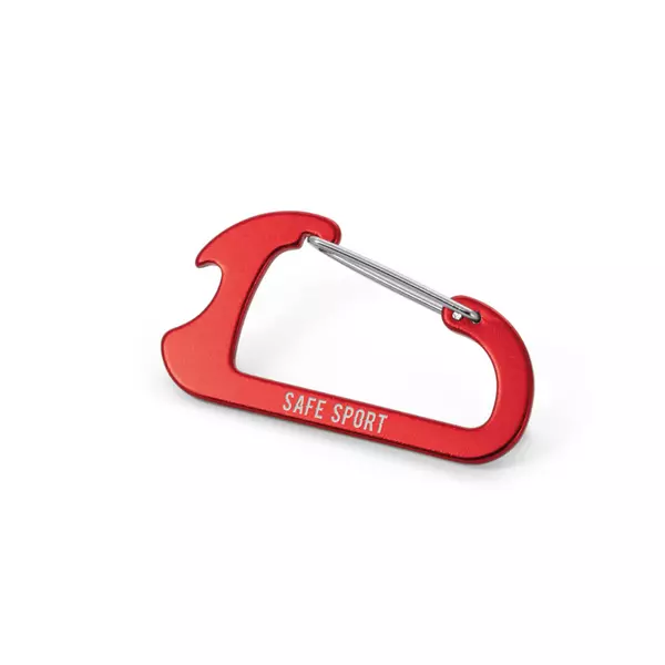 Carabiner with aluminium capsule opener