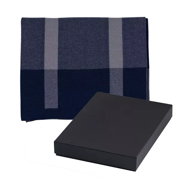 Plaid winter cashmere scarf